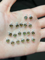 💚BB faceted moldavite heart neckalces 💚