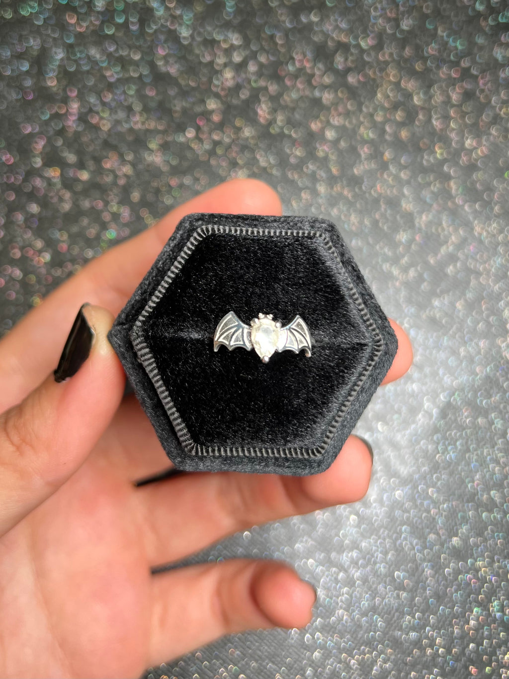 ✨ Libyan Desert Glass Bat Ring 🦇✨