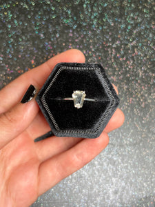 ⚰️ Faceted Libyan Desert Glass coffin ring ⚰️